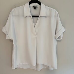 J.Jill Wearever Ivory Boxy Blouse, size Small Petite